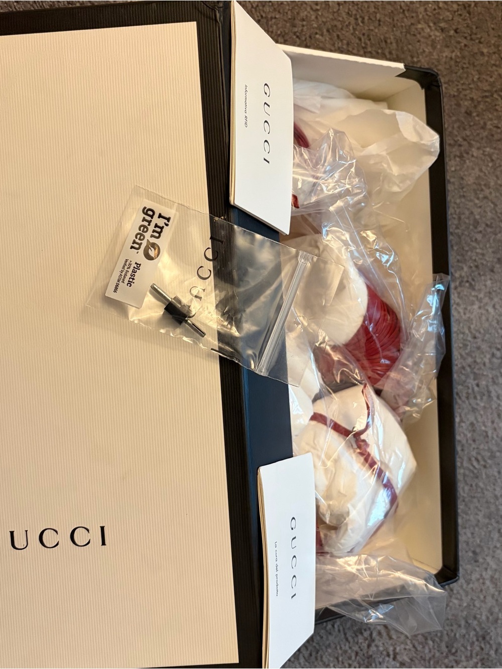 Gucci Red Leather Knot Slingback Heels - Picture 14 of 16